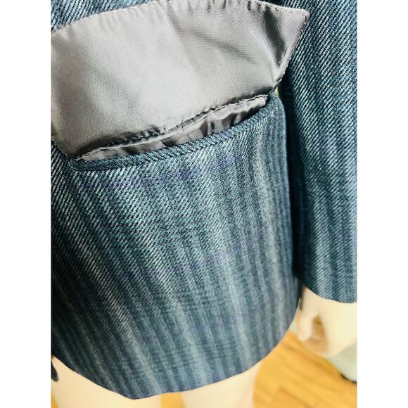 Burberry Vintage 80s Blazer 100% Wool Classic Fit Sz 8 US Made in Italy - Picture 11 of 13